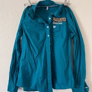 Cinch Teal Button Down Shirt